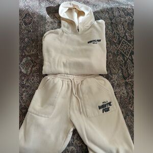 White Fox cream lounge set